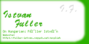 istvan fuller business card